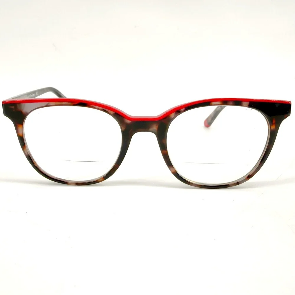 Scott Harris Eyeglasses Womens Cateye Tortoise Demi Red SH-622 C3 Europa